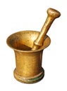 Brass Mortar and Pestle