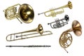 Brass musical instruments