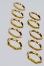 Brass nuts used on electric grounding terminals