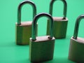 Brass padlocks