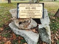 Brass plaque of the fire fighter