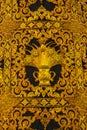 Brass plate carved in Thai style