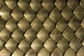 Brass plate chainmail closeup Royalty Free Stock Photo