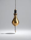 Brass Plumb Bob for Precision Measurement Royalty Free Stock Photo