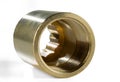 Brass regular coupling with internal and external thread