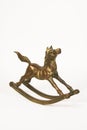 Brass Rocking Horse Royalty Free Stock Photo