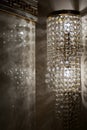 Brass sconces with crystal. Royalty Free Stock Photo