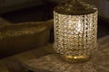 Brass sconces with crystal. Royalty Free Stock Photo