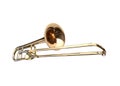 Brass slide trombone Royalty Free Stock Photo