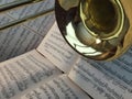 Brass Trombone and classical music 8 Royalty Free Stock Photo