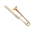 The brass trombone