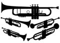 Brass Trumpet Vector 02