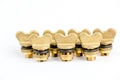 Brass valves Royalty Free Stock Photo