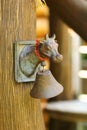 Brass vintage cow head door bell