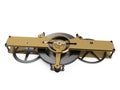 Brass watch bridge with planetary gears