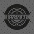 Brasserie black emblem. Vector Illustration. Detailed. EPS10