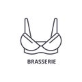 Brasserie line icon, outline sign, linear symbol, vector, flat illustration