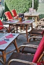 Brasserie terrace in France