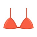 Brassiere bra icon flat isolated vector