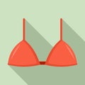 Brassiere bra icon, flat style