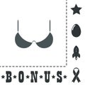 Brassiere flat icon