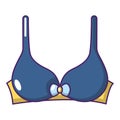 Brassiere icon, cartoon style