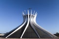 View from BrasÃÂ­lia Cathedral. It was planned by the architect Oscar Niermeyer Royalty Free Stock Photo