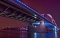 Bratislava Apollo bridge at night