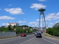 Bratislava, bridge SNP Novy most bridge Royalty Free Stock Photo