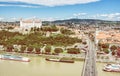 Bratislava - the capital city of Slovakia with embankment of Dan Royalty Free Stock Photo