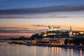 Bratislava castle in capital city Royalty Free Stock Photo