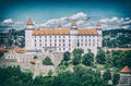 Bratislava castle, Slovakia, analog filter Royalty Free Stock Photo