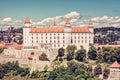 Bratislava castle in capital city of Slovakia Royalty Free Stock Photo