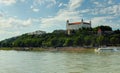 Bratislavský hrad a Dunaj