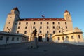 Bratislavský hrad, pohľad spredu