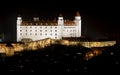 Bratislavský hrad v noci po rekonštrukcii