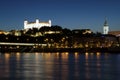 Bratislava castle at night, Slovakia