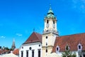 Bratislava city - view of Old Town Hall from Main Square Royalty Free Stock Photo