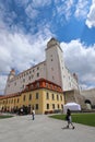 The Bratislava hail is constructed on slopes of the Carpathians, the excellent view of the valley of Danube opens from here Royalty Free Stock Photo