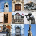 Bratislava landmarks collage Royalty Free Stock Photo