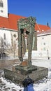 Bratislava nazi Holocaust statue inMemorial St. Martins Cathedral square