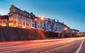 Bratislava old town street at night, Slovakia Royalty Free Stock Photo