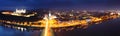 Bratislava panoráma v noci
