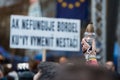 Protest gathering in Bratislava, Slovakia on February 21, 2019