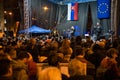 Protest gathering in Bratislava, Slovakia on February 21, 2019