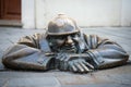 Cumil the Sewer Worker, the most famous statue in Bratislava