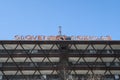 The Slovak Radio Building (Budova Slovenskeho rozhlasu) shaped like an upside down Royalty Free Stock Photo