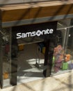 Samsonite store front in Shopping centre Eurovea, Bratislava. Samsonite International S.A