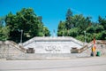 Slavin memorial monument and military cemetery in Bratislava, Slovakia Royalty Free Stock Photo