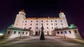 Bratislava, Slovakia - March 2023: Evening city view